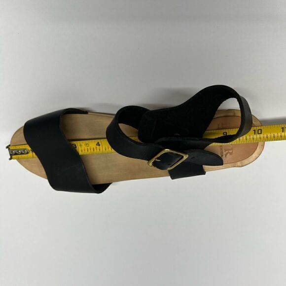 BRYR Rachel Sandal Toe High Heel Black Leather Clogs in Coal 40EU/10US - Picture 11 of 13